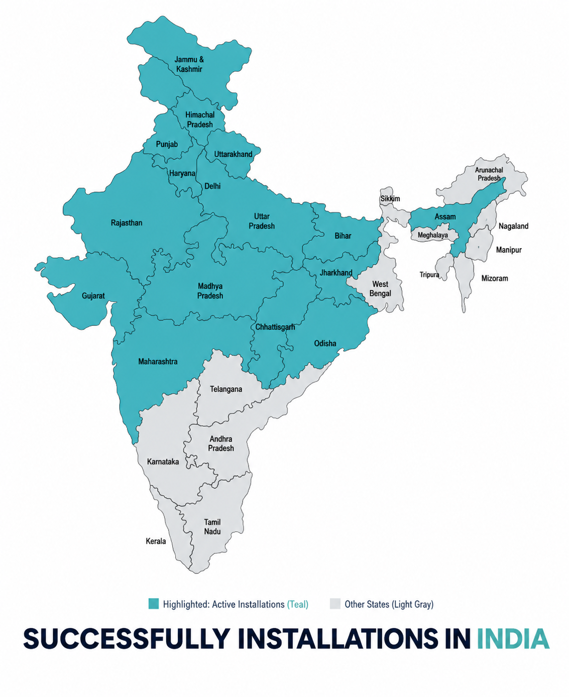 India Installations Map